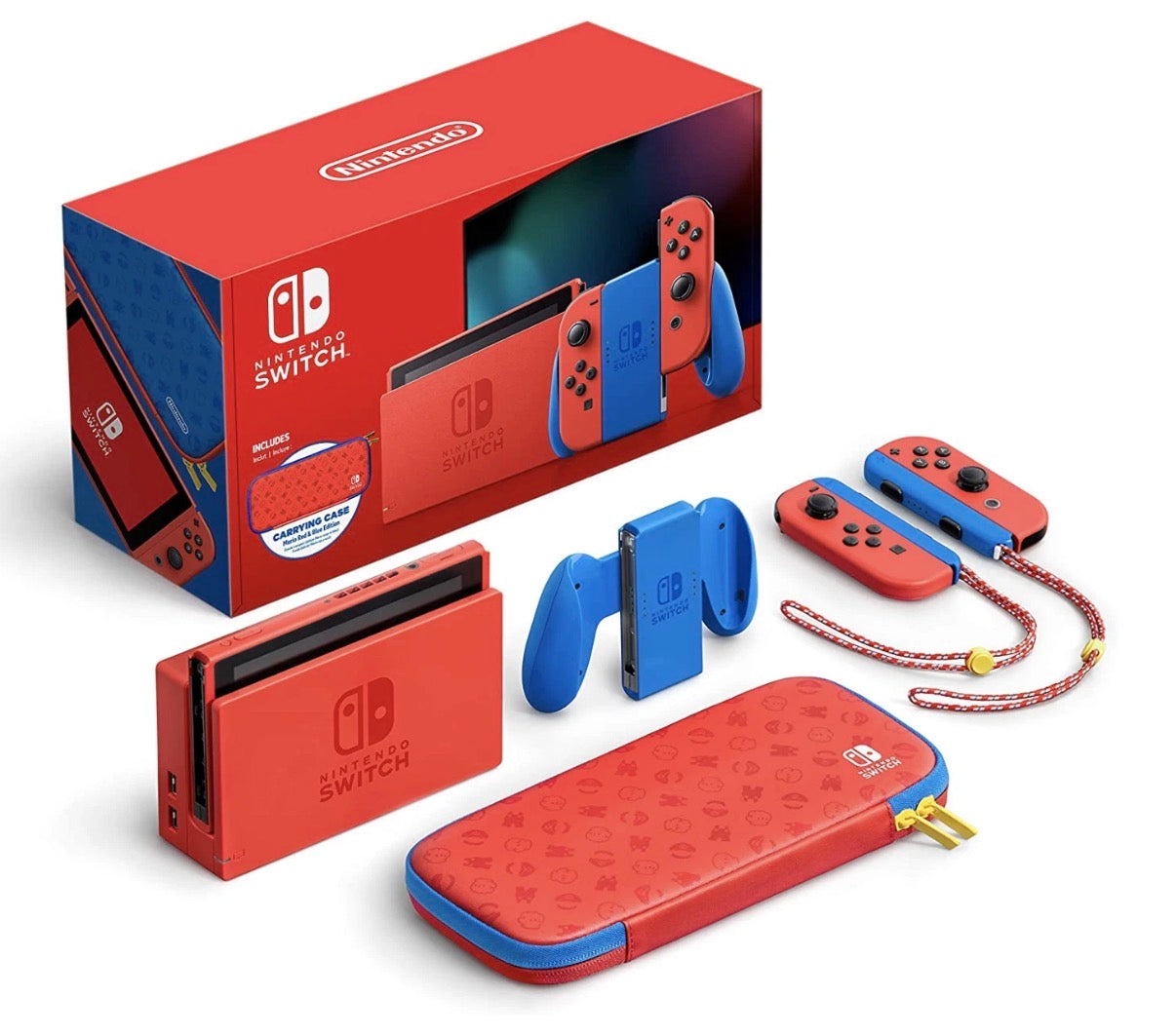 Nintendo Switch Mario Red & Blue Limited Edition Console🏴