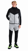 Nike Black/Grey Tech Fleece Zip Through Hoodie - Authenticity Guaranteed