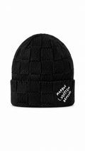 LV Damier Snug Beanie - Luxury Black