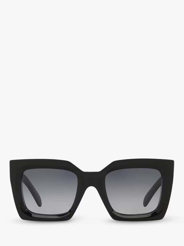 Celine CL000245 Women's Rectnagular Sunglasses, Black - Pre owned 🏴