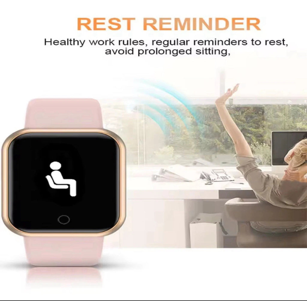Smart Watch Fitness Tracker Blood Pressure Heart Rate for Android & iOS Apple