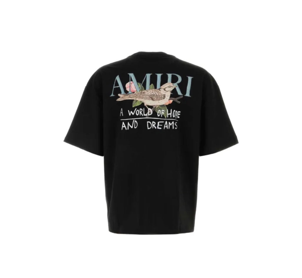 Amiri Black Dreams And Hopes Graphic Print T-Shirt - Medium