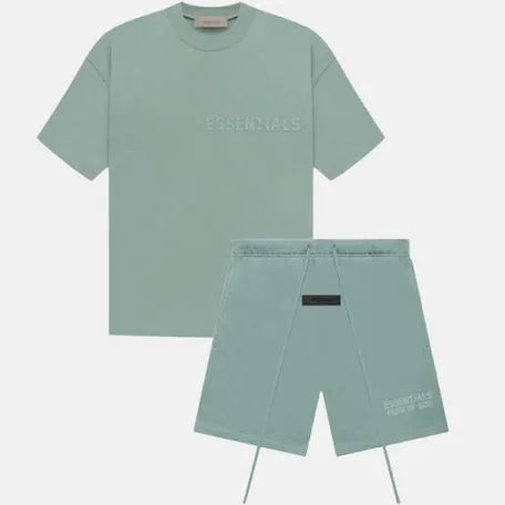 Essentials ‘Sycamore’ Short Set Size Small T-Shirt , Medium Shorts