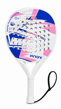 Ianoni Padel Racket Carbon Fiber EVA Foam Core Paddle Tennis Racquet White 360g