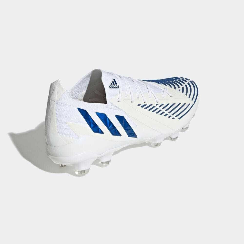 Adidas Unisex Predator Edge.1 Low HG Football Boots / White Blue - New 🏴