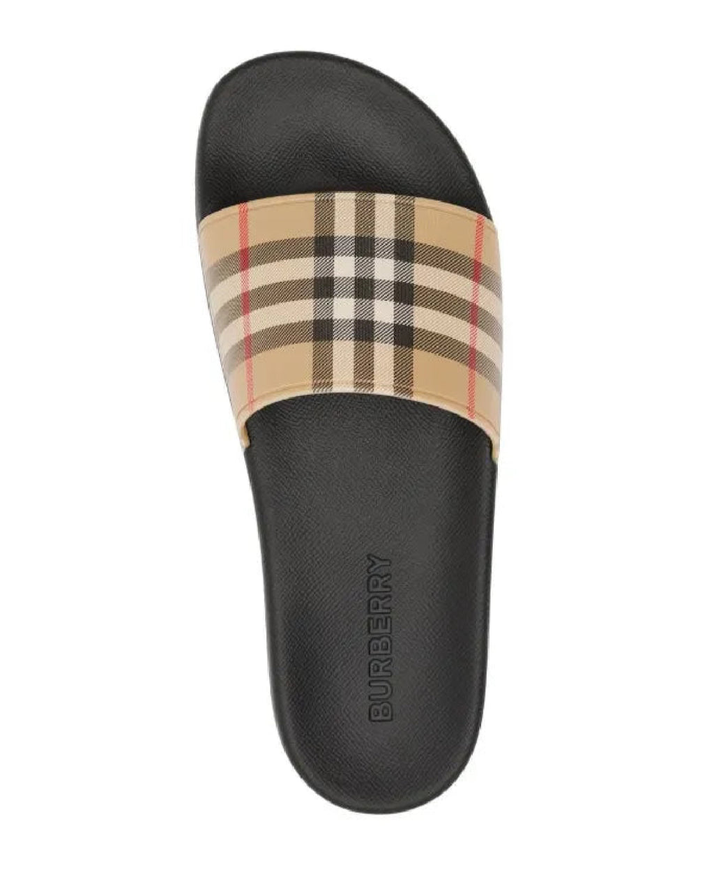 Burberry Checkered Sliders
