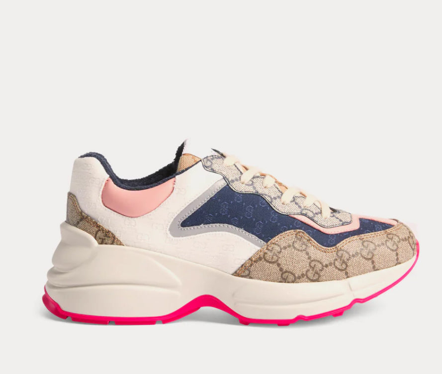 Gucci Rhyton GG womens trainers Monogram print☑️
