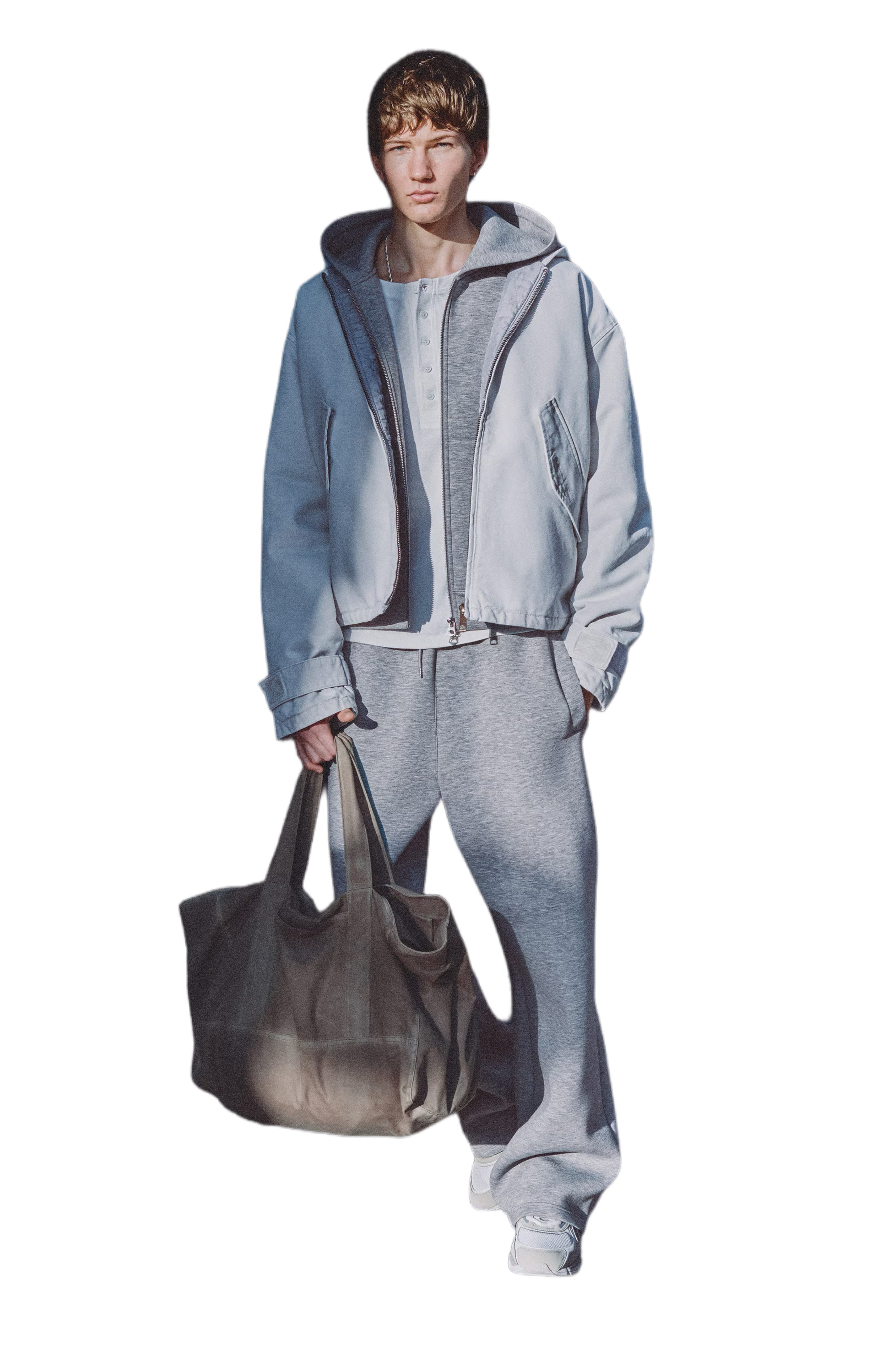 WEEKDAY TRACKSUIT - Zip Hoodie - Loose fit bottoms
