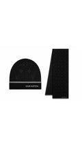 Louis Vuitton Beanie Monogram Eclipse LV Hat & Scarf Set