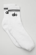 ALO Unisex Half-Crew Throwback Sock - New ☑️🏴