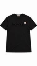 Moncler Men’s Short Sleeve Tshirt Black Graphic Print - Authenticity Guaranteed