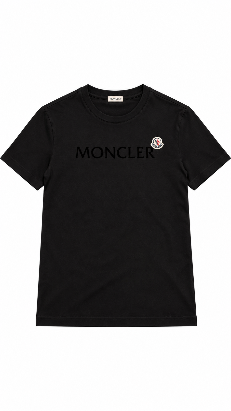 Moncler Men’s Short Sleeve Tshirt Black Graphic Print - Authenticity Guaranteed