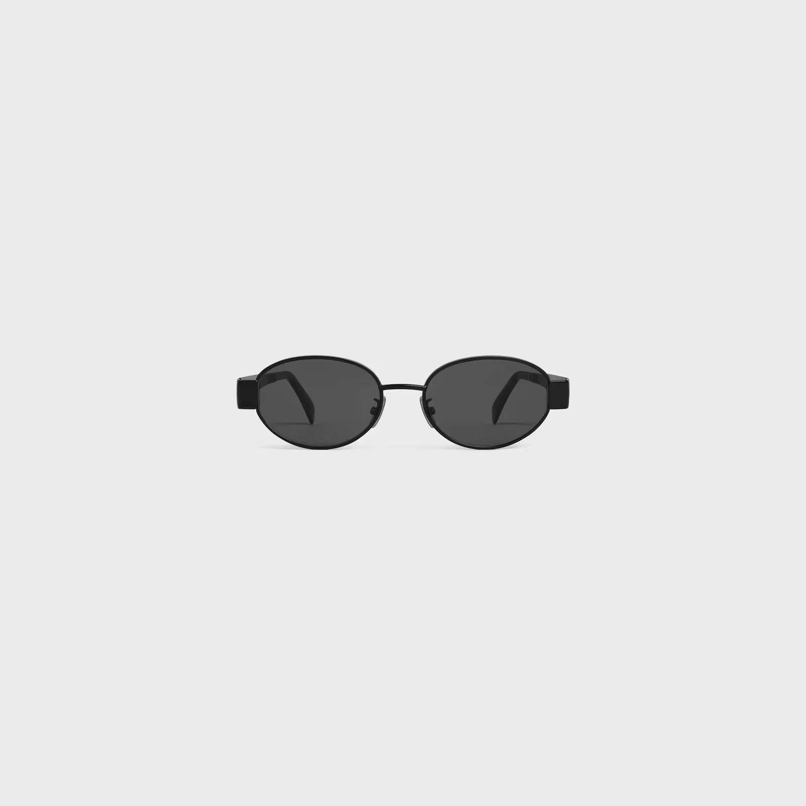 NEW Metal Triomphe Celine CL40235U Gold/Black Oval Women's Sunglasses 🏴