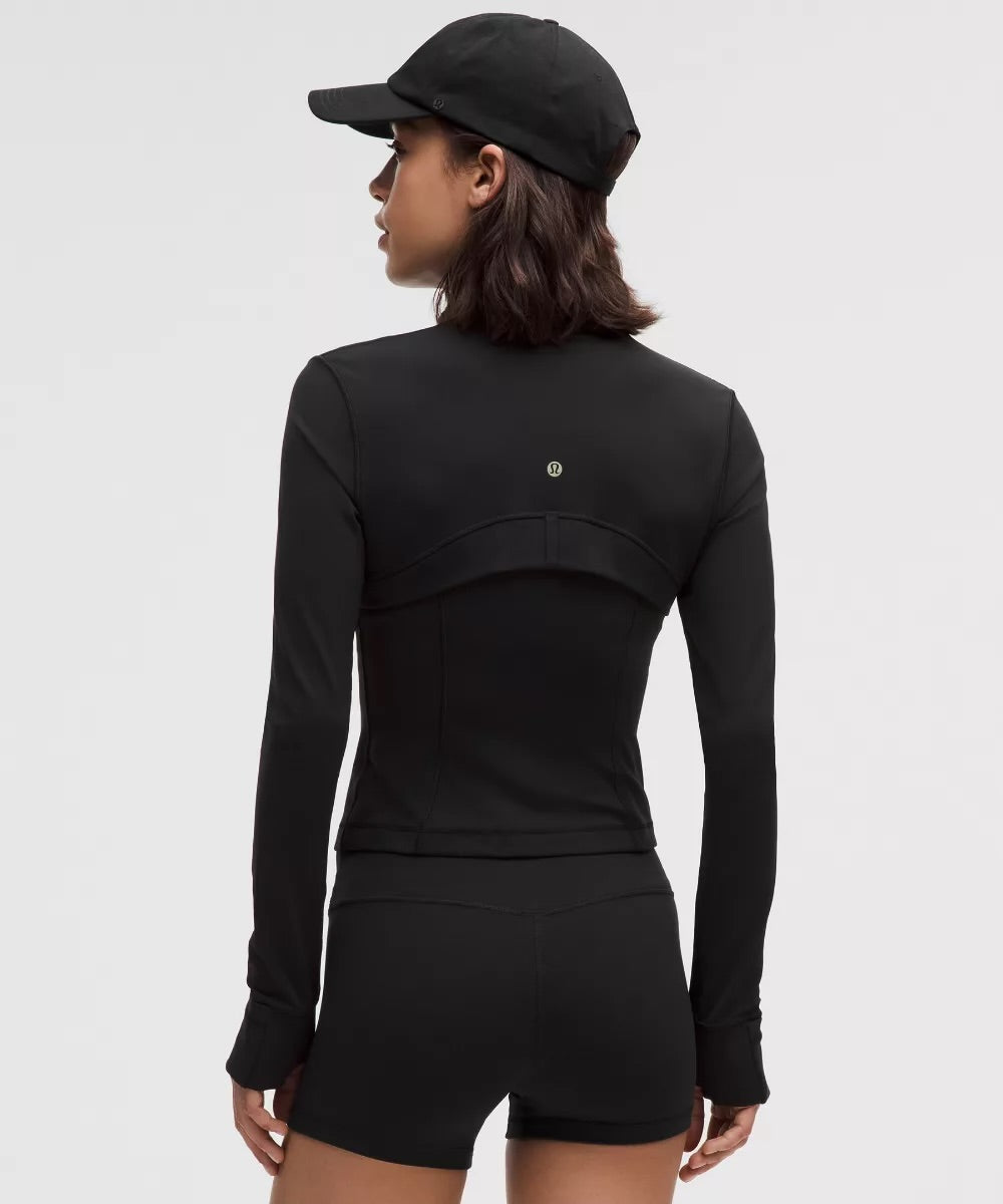⁠Lululemon Define Cropped Jacket - Black (Gold Zip - New 📲