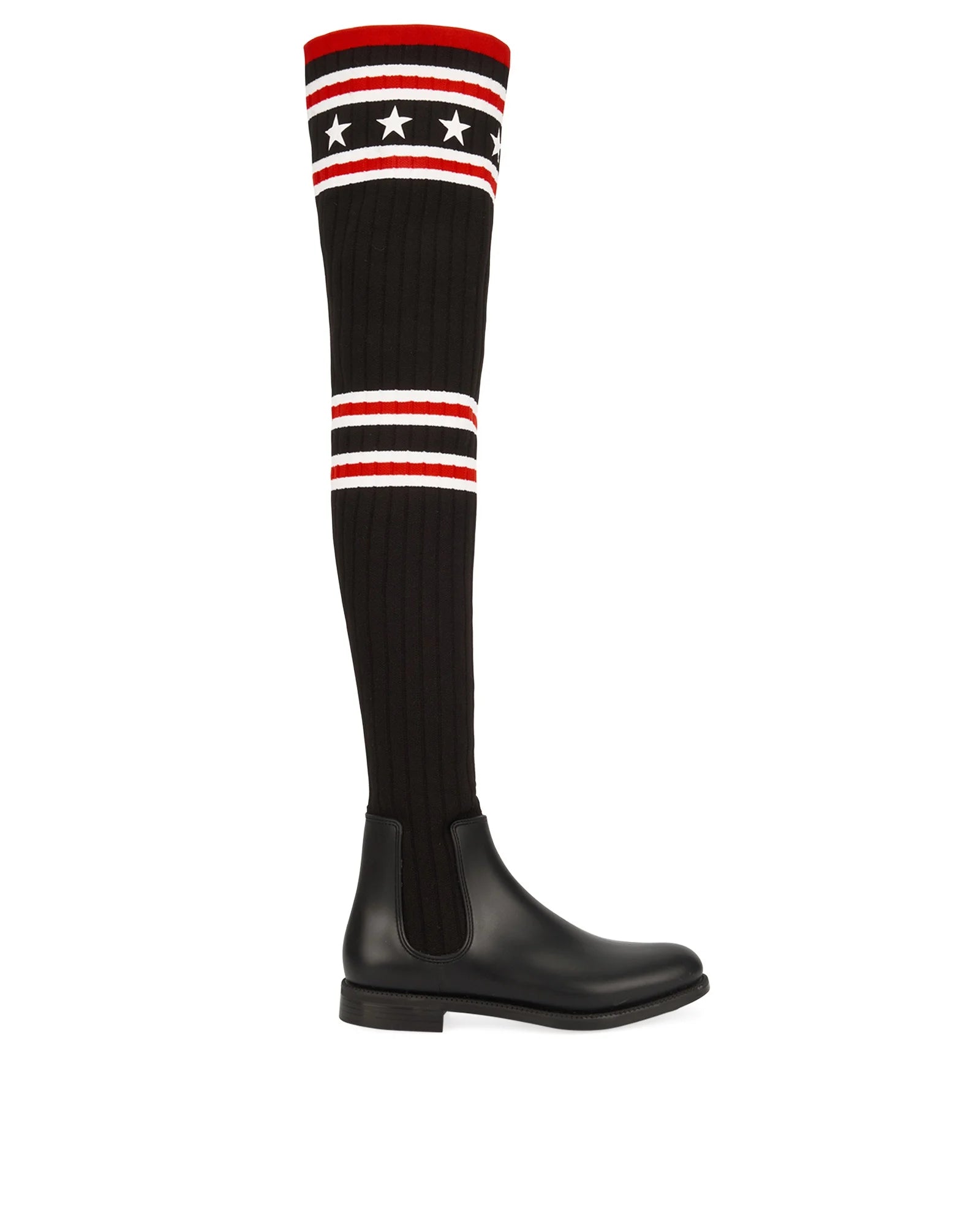GIVENCHY RIBBED LOGO SOCK BOOTS