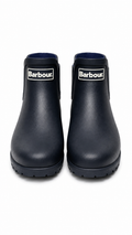 Barbour Wilton Navy Chelsea Ankle Wellies Waterproof - Authenticity Guaranteed