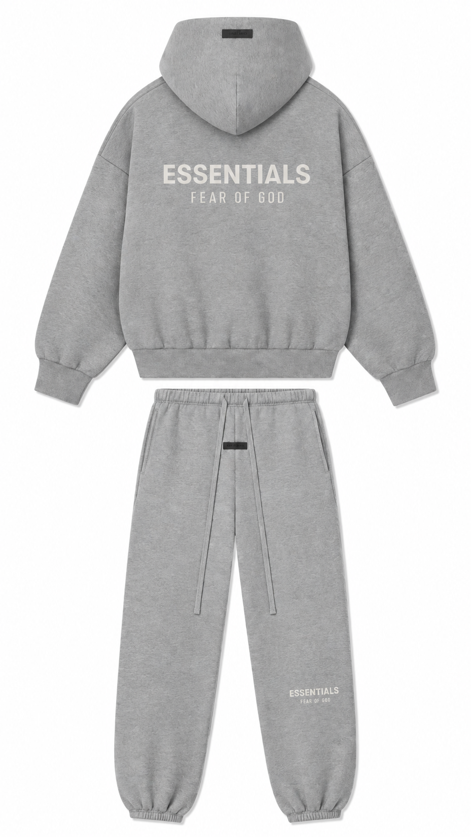 Fear Of God Essentials ‘Concrete Heather’ Metallic Tracksuit (SP25)