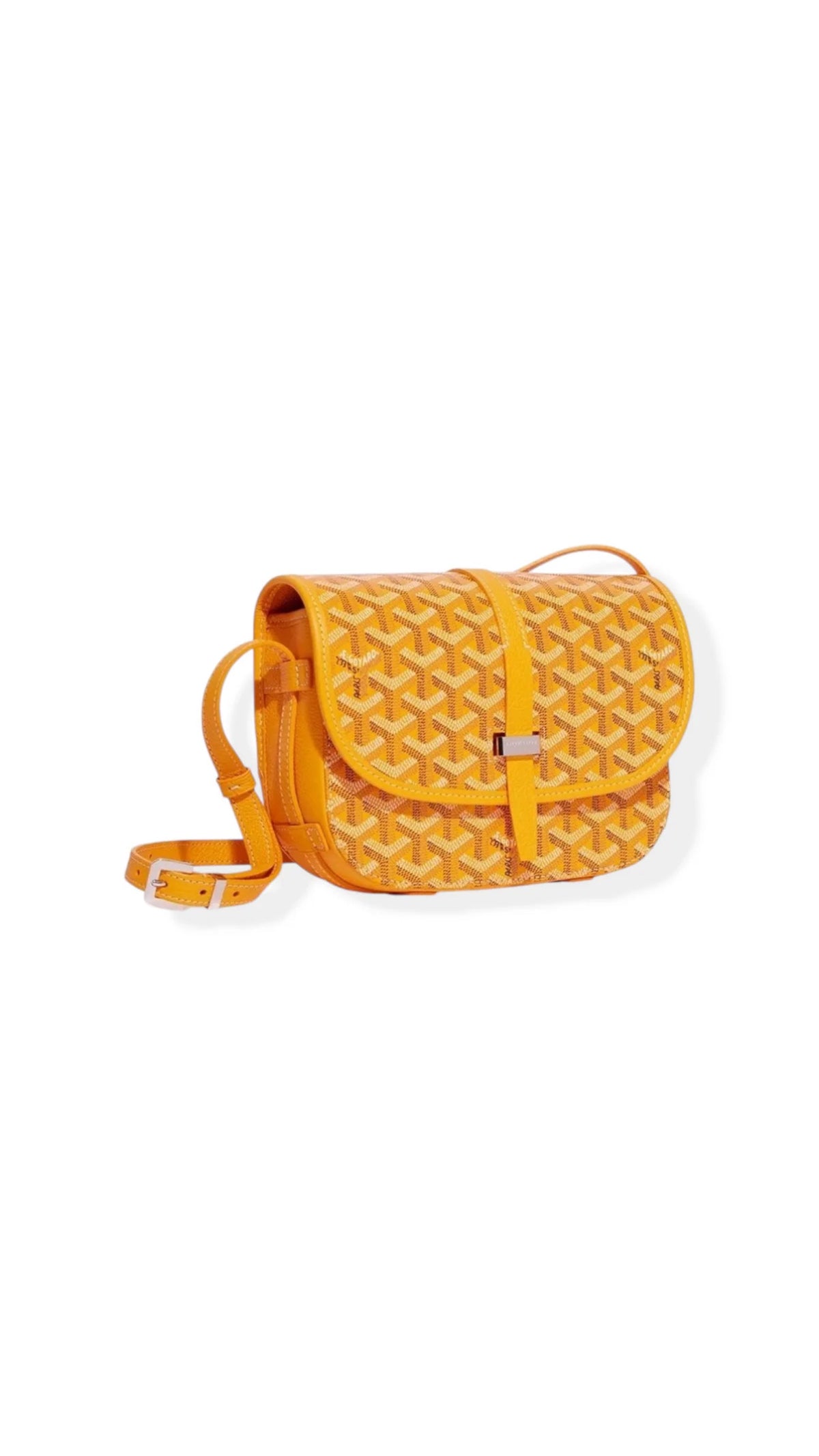 GOYARD BELVEDERE PM 'YELLOW' BAG BOXED