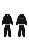 Fear Of God Essentials ‘Jet Black’ Metalic Zip-Up Tracksuit (FW25)