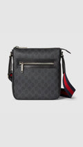 Gucci Men's GG Supreme Messenger Bag Black