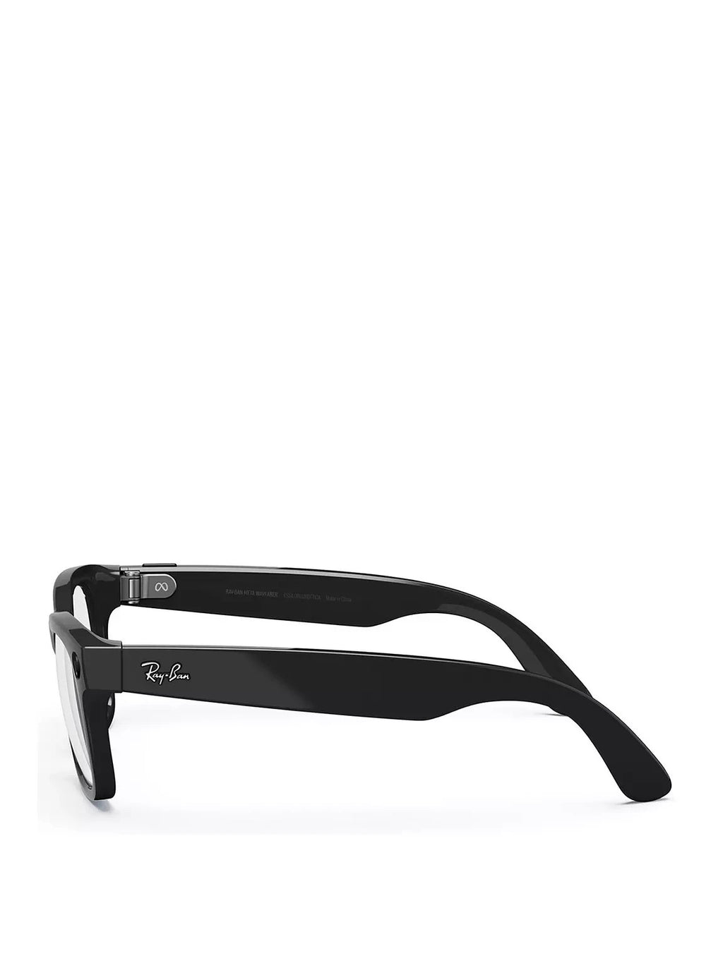Ray-Ban Meta Wayfarer Glasses - Shiny Black, Clear - opened 🏴☑️
