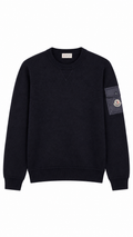 Moncler Navy Blue Wool Jumper