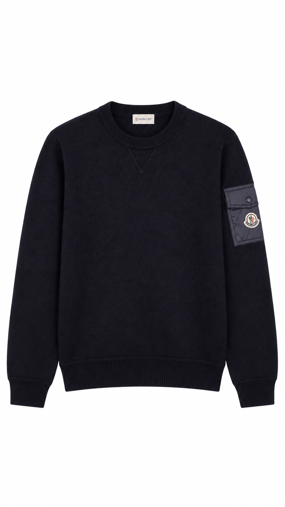 Moncler Navy Blue Wool Jumper