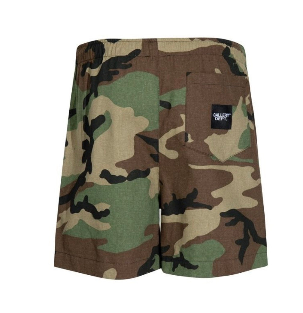 Gallery Dept. Camouflage Logo Track Shorts (Pre-Order)