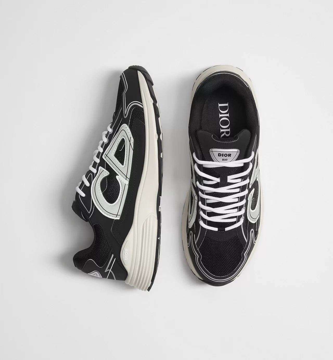 Dior B30 Mesh Black & White Trainer - Multiple Sizes