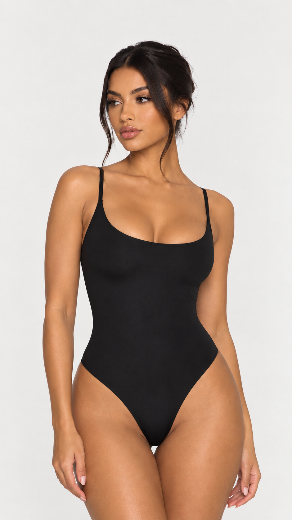 Skims Women's Seamless Sculpt Thong Bodysuit - Black - Authenticity Guaranteed