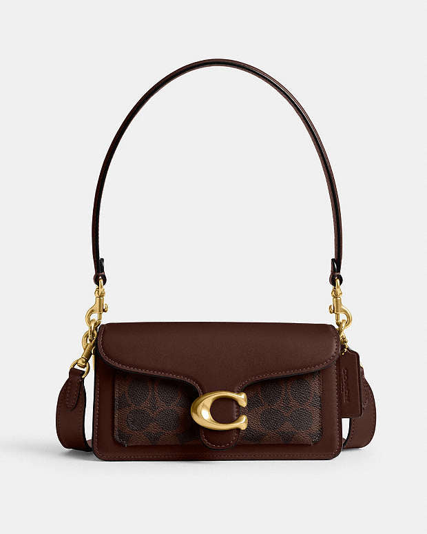 Tabby Shoulder Bag 20 In Signature Canvas Maple