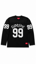 SUPREME 99 LONG SLEEVE FOOTBALL TOP BLACK