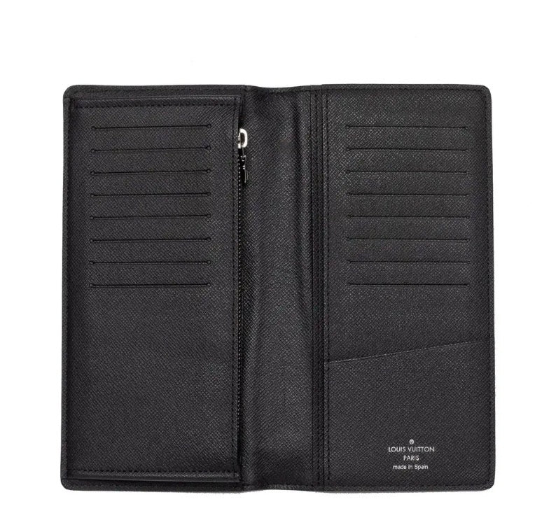 Louis Vuitton Black Monogram Eclipse Brazza Wallet