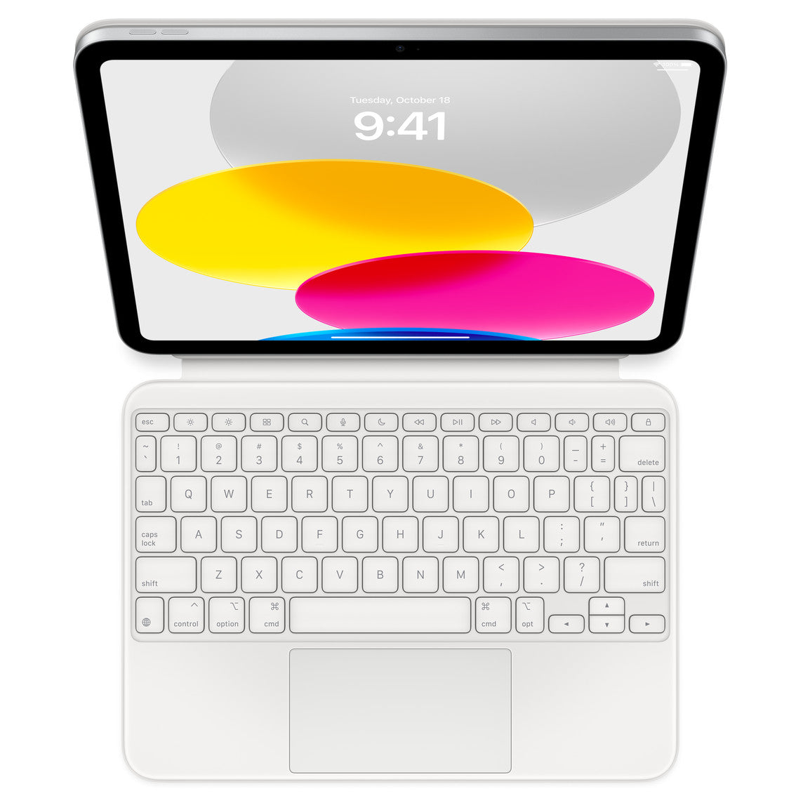 APPLE IPAD 10TH GENERATION / A16 SMART MAGIC KEYBOARD FOLIO CASE WHITE - New 🏴