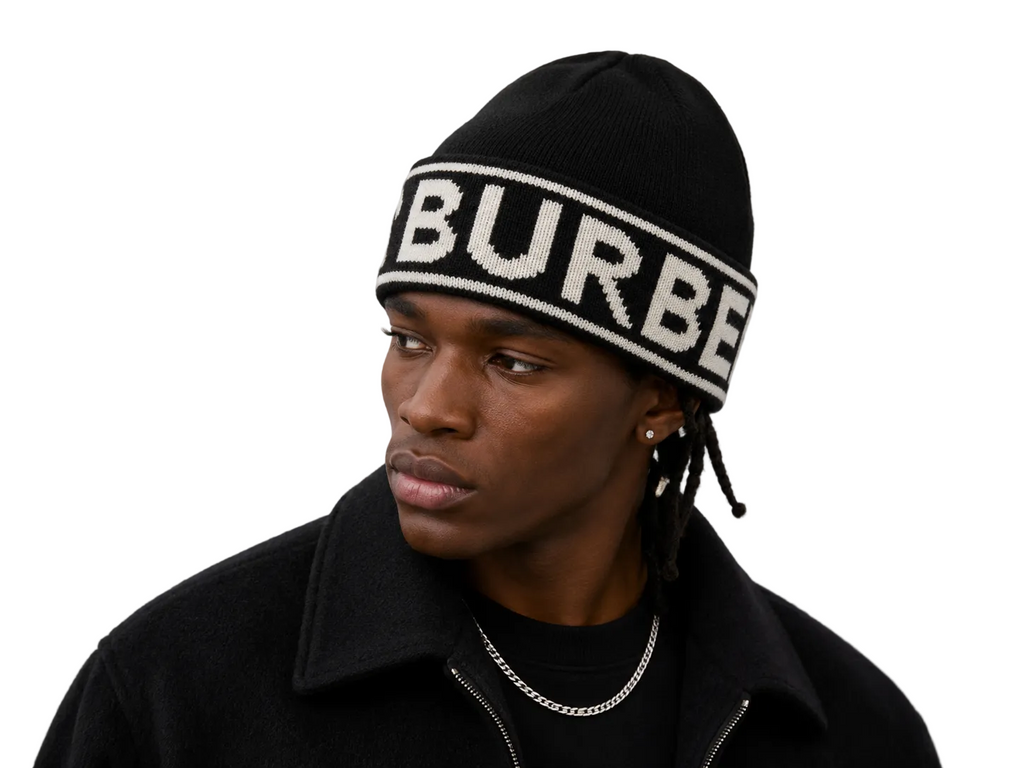 Burberry Cashmere Beanie - Black
