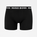 HUGO BOSS MENS BOXERS TRUNKS 3 PACK BLACK/ BLACK/ BLACK CLASSIC FIT - New 🏴