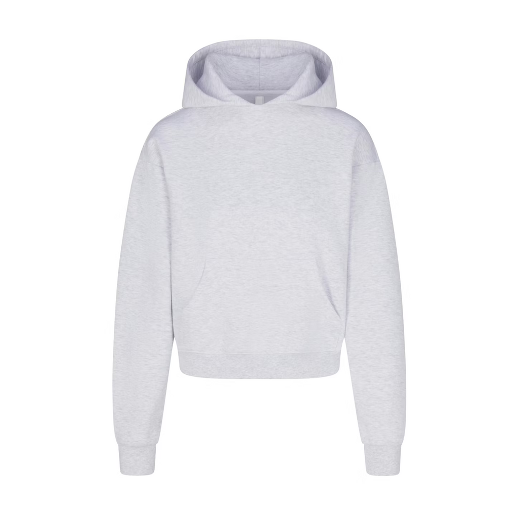 SKIMS Cotton Fleece Classic Hoodie in Light Heather Grey - New 🏴