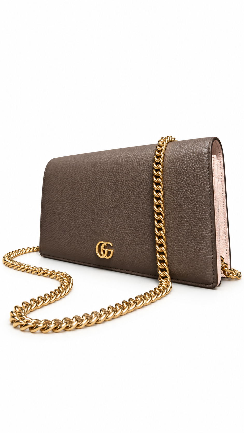 GUCCI Bi-color GG Marmont wallet on chain - Authenticity Guaranteed