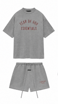 Essentials SS24 Short Set - Dark Heather - Extra Small 🔌