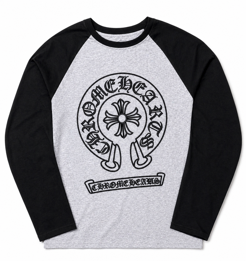 Chrome Hearts black long-sleeve T-shirt ⚫️
