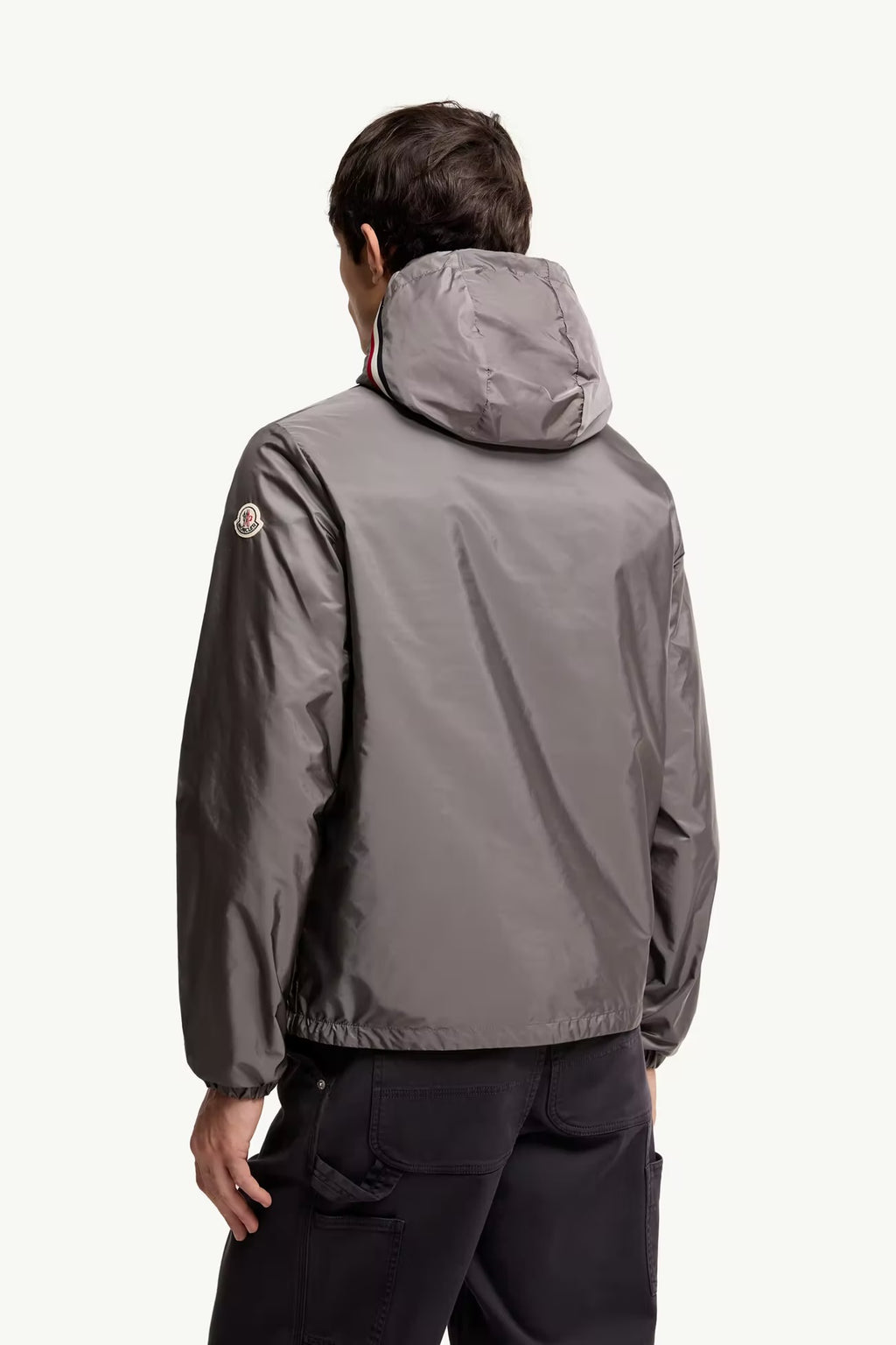Moncler Grimpeurs Hooded Windbreaker Jacket Grey