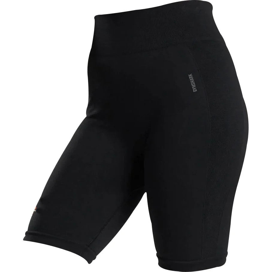 Gymshark Flex Womens Short Tights Black Gym Training Workout Fitness Shorts - New 🏴