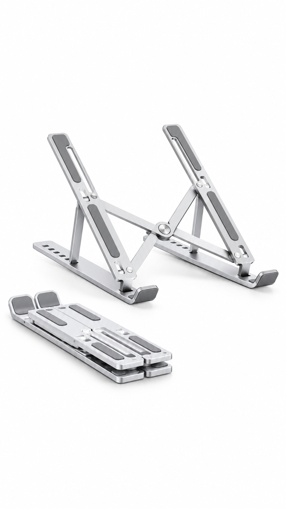 10-14" Adjustable Laptop Stand Riser Foldable Laptop Holder for Desk Table