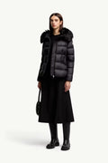 Boed Hooded Shearling-Trimmed Short Down Jacket