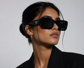 PRADA PR 08YS Women's Butterfly Sunglasses - Black (1AB5S0)