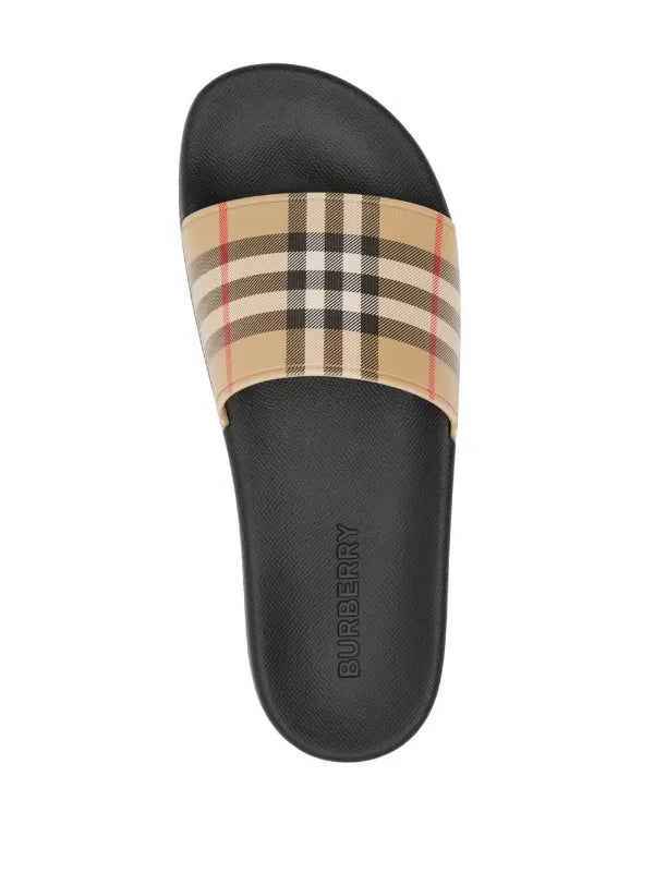 Burberry Check Slides - UK 7