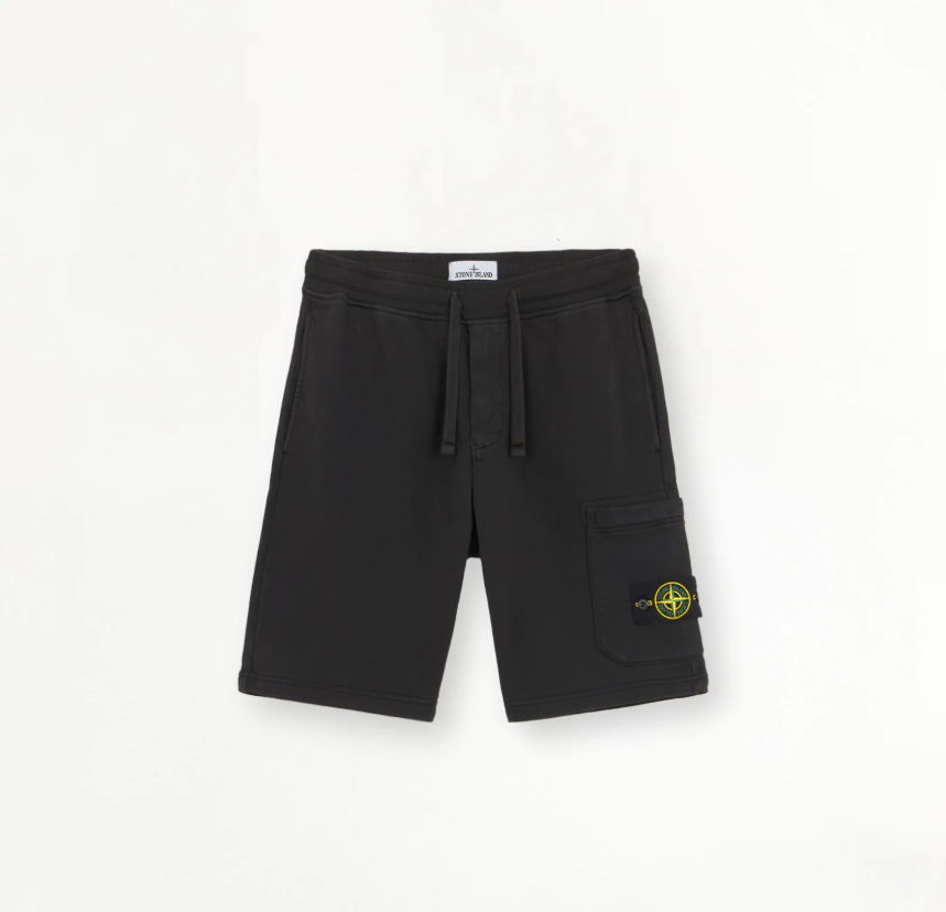 STONE ISLAND GARMENT DYED COTTON SWEAT SHORTS✔️