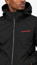 Burberry Men's Hargrave Windbreaker Black -Authenticity Guaranteed