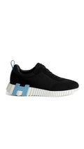 Hermes Bouncing Sneakers Black White Mesh