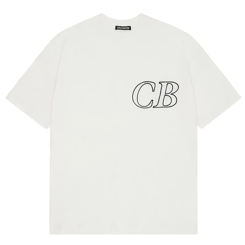 Cole Buxton CB Monogram White Tee ⚫️